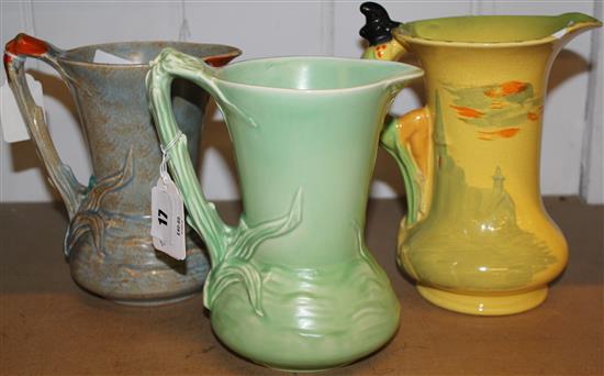 3 Burleigh ware jugs